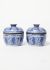 Exquisite Vintage Antique Porcelain Chinoiserie Pots - 1