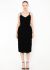 Saint Laurent Vintage Velvet Grosgrain Trim Dress - 1 Saint Laurent Vintage Velvet Grosgrain Trim Dress - 1