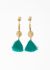 Exquisite Vintage Feather Tassel Earrings - 1