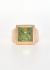 Vintage Fine Jewelry 18k Yellow Gold & Peridot Signet Ring - 1