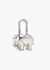 Hermès 1988 Cadenas Silver Bag Charm - 1