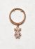 Modern Designers 18k Pink Gold & Diamond Little Girl Charm Ring - 1
