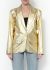 Saint Laurent Vintage Metallic Leather Blazer - 1 Saint Laurent Vintage Metallic Leather Blazer - 1