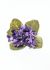 Chanel Violet Flower Velvet Brooch - 1