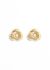 Vintage & Antique 18K Gold Twisted & Diamond Earrings - 1
