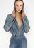 Alaïa S/S 2022 Denim Hooded Bodysuit - 1