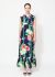 Exquisite Vintage 70s Chinoiserie Floral Motif Cotton Dress - 1