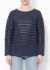 Céline Leather Trim Marinière Top - 1 Céline Leather Trim Marinière Top - 1