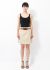                             Khaki Belted Elasticated Skirt - 1