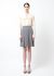 Chanel Grey Pleated Silk Skirt - 1