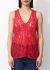 Louis Vuitton Resort 2015 Red Lace Top - 1