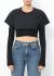 Jacquemus Layered Cotton Crop T-Shirt - 1