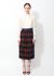                             70s Plaid Pleated Wool Skirt - 1