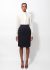 Saint Laurent Vintage Cotton Pencil Skirt - 1