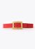 Saint Laurent Vintage Suede Hammered Love Belt - 1 Saint Laurent Vintage Suede Hammered Love Belt - 1