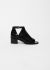 Chanel Open Toe Patent Ankle Boots - 1