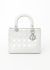 Christian Dior Metallic Silver Lady Dior Bag - 1