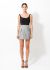                             Grey Pinstripe Mini Skirt - 1