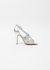 Chanel Silver Strappy Leather Sandals - 1