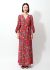                             70s Belted Floral Maxi Dress - 1