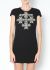 Saint Laurent Cross Stud Embellished Crêpe Dress - 1