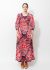                             Belted Floral Maxi Dress - 1