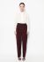 Céline Burgundy Belted Trousers - 1
