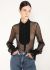 Saint Laurent 2013 Pleated Lace Blouse - 1 Saint Laurent 2013 Pleated Lace Blouse - 1