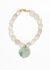 Vintage & Antique Embossed Jadeite Pendant Necklace - 1