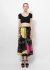                                         Floral Chainlink Print Skirt-1