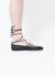Valentino Lace-Up Leather Ballerinas - 1