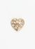Saint Laurent Vintage Embellished Faceted Heart Pin - 1