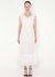 Lace Trim Scalloped Cotton Dress - 1