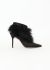 Manolo Blahnik Oterala Ostrich Feather Ankle Boots - 1