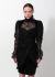 Emanuel Ungaro 70s Couture Lace Sequined Velvet Dress - 1