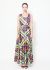 Exquisite Vintage Graphic Belted Satin Dress - 1