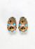 Vintage & Antique Trianon 18k Gold, Wood & Turquoise Clip Earrings - 1