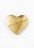 Saint Laurent Vintage Hammered Heart Brooch - 1