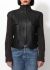 Hermès Leather Knit Sleeve Jacket - 1