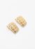                             Gold Croco Pattern Clip-Ons - 1