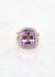 Vintage & Antique 18k Rose Gold, Diamond & Amethyst Ring - 1