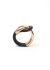 Modern Designers Goldtone & Leather Knot Ring - 1