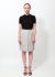                             80s Side Striped Linen Skirt - 1