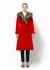                                         Belted Wool Coat with Fur Collar-1