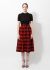                            70s Plaid Wool Skirt - 1