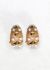 Vintage & Antique Trianon 18k Gold, Wood & Pearl Clip Earrings - 1