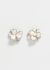 Chanel Silver Mother-of-Pearl Camélia Earrings - 1