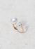 Vintage & Antique Toi et Moi' 18K Pearl & Diamond Ring - 1