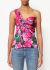                                         2008 Ruched Floral Jersey Top-1
