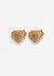 Christian Lacroix '90s Sculpted Heart Clip Earrings - 1